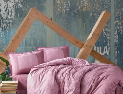 Постельное белье из ранфорса KARVEN N023/1 RISA DUSTY ROSE V-2 50х70 (2шт) евро