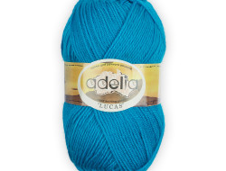 Пряжа ADELIA LUCAS №11 ярко-голубая 70% шерсть, 30% акрил, 5 шт х 100 гр, 218 м +/- 10 м
