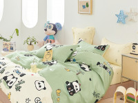 Постельное белье из твил-сатина TANGO cute panda 70х70 (2шт) 1,5-спальное