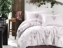 Постельное белье из ранфорса KARVEN N023/1 ESTE PINK V-2 50х70 (2шт) евро