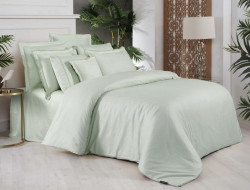 Постельное белье из страйп-сатина де люкс SAREV SPORT CHIC 260TC N303 JACQUARD STRIPE V8-YESIL 50х70 (2шт) 1,5-спальное