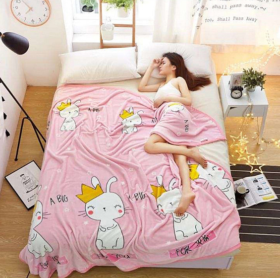 Плед из микрофибры TANGO ФЛАНЕЛЬ Банни 200х220