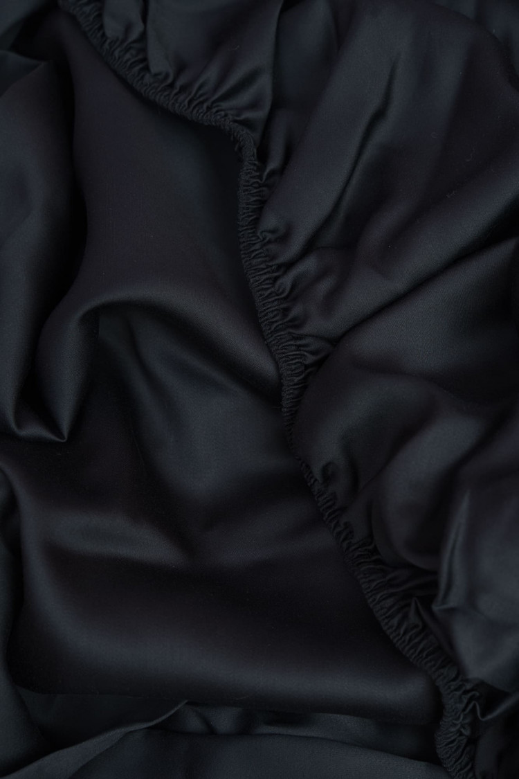 Простыня на резинке 160х200 GERMAN GRASS BLACK BRILLIANT GRASS 160х200х40