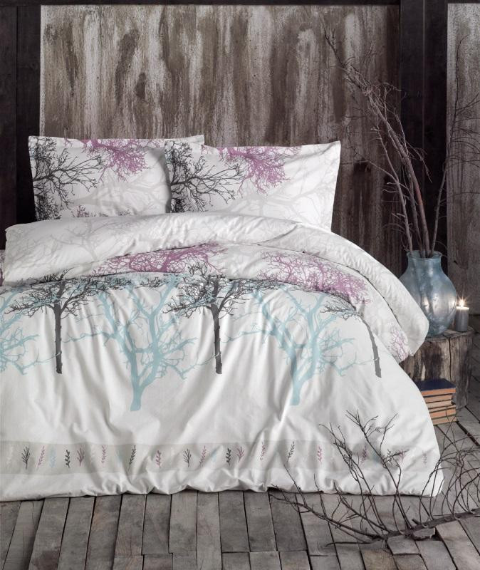 Постельное белье из ранфорса KARVEN N023/1 MIDAS LILAC V-1 50х70 (2шт) евро