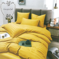 Постельное белье из страйп-сатина ПАНДОРА канарейка 2-спальное