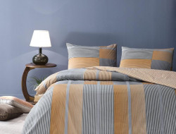 Постельное белье из ранфорса TAC RANFORCE MILES оранжевое 1,5-спальное