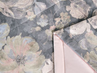 Постельное белье с летним одеялом из египетского хлопка Premium ASABELLA Золотой вихрь 50х70 (2шт) 1,5-спальное