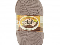 Пряжа ADELIA HAPPY №07 какао 100% акрил, 10 шт х 50 гр, 128 м +/- 7 м