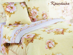 Постельное белье из поплина двухстороннее АЛЬВИТЕК ПА-КРИСТИНА семейное
