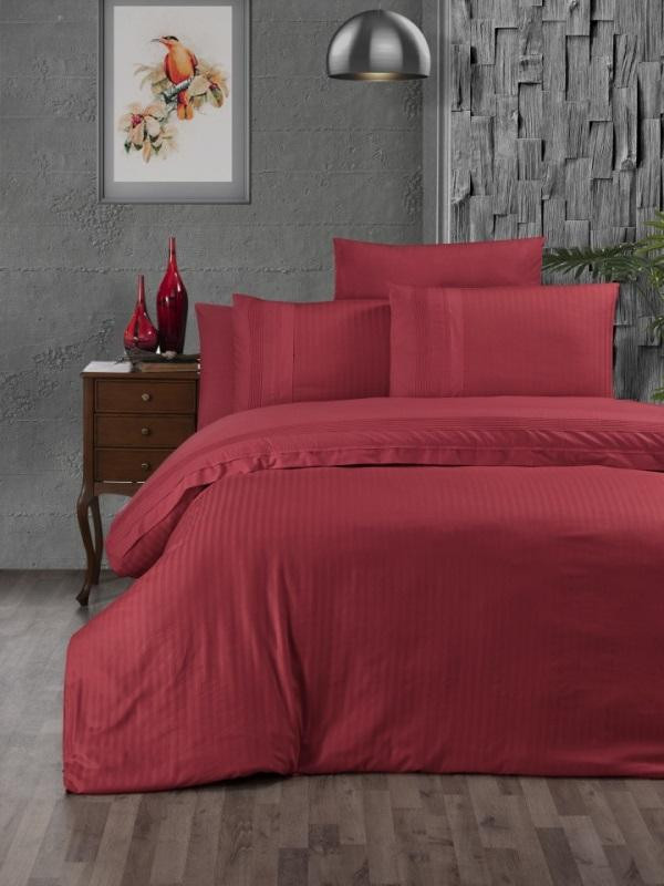 Постельное белье из DELUXE ранфорса KARVEN N030 GALA RED 50х70 (2шт), 70х70 (2шт) семейное