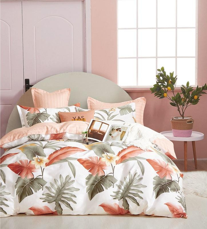 Постельное белье двухстороннее из твила TANGO парадис 50х70 (2шт) семейное