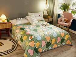 Плед из микрофибры TANGO ФЛАНЕЛЬ Яркие сердечки 150х200