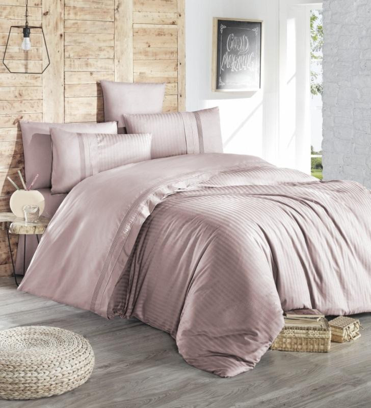 Постельное белье из DELUXE ранфорса KARVEN N030 GALA PUDRA 50х70 (2шт), 70х70 (2шт) семейное