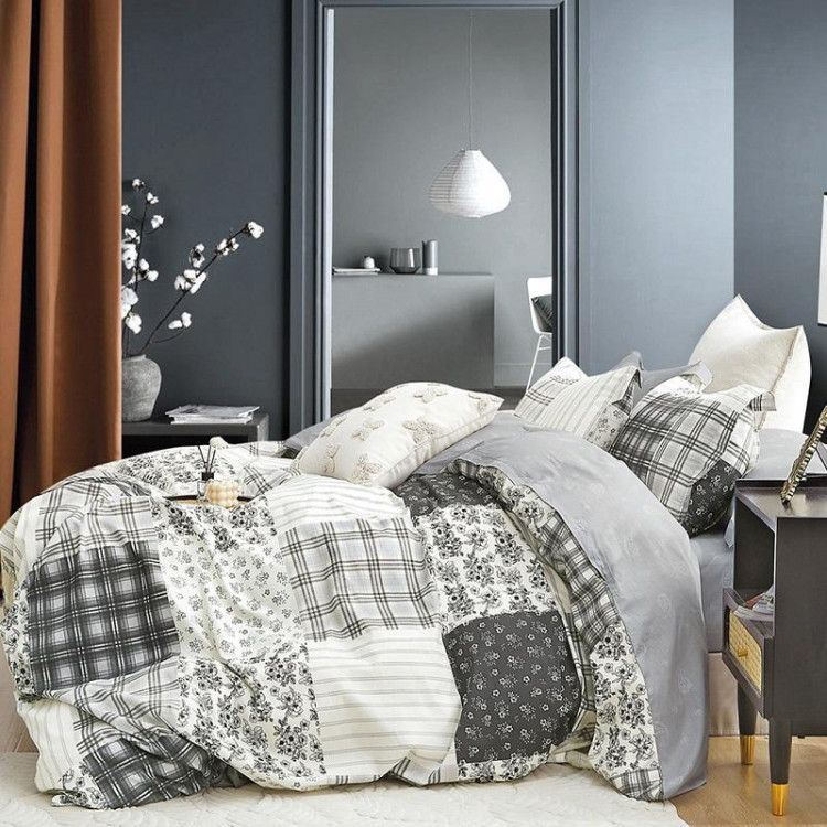 Постельное белье из сатина TANGO даммето 70х70 (2шт) 2-спальное