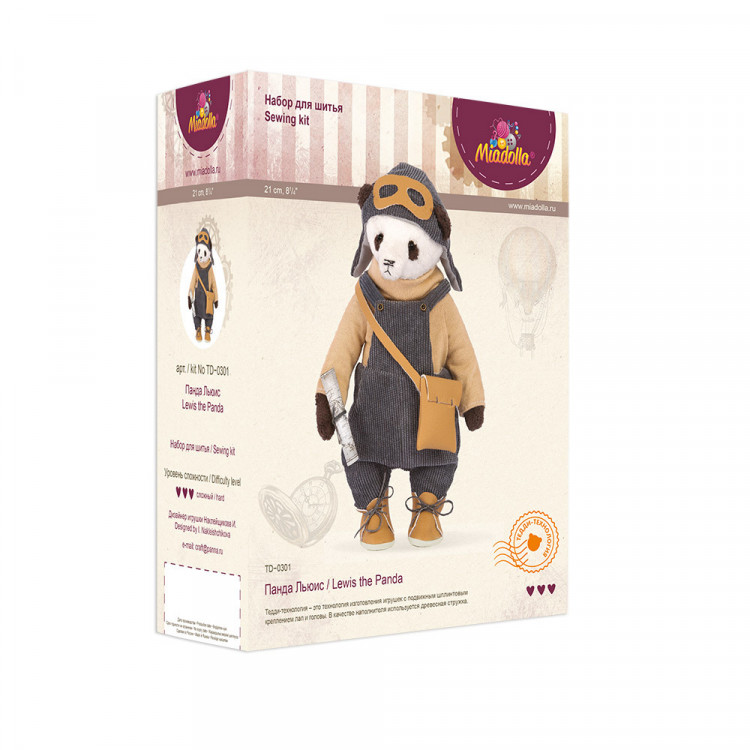 Набор для изготовления игрушки Miadolla TD-0301 Панда Льюис