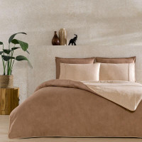 Постельное белье из ранфорса TAC RANFORCE RIVEN горчичное 1,5-спальное