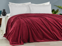 Плед из полиэстера KARVEN SUPER SOFT P941 MELINDA бордовый 160х220