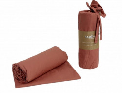 Простыня на резинке из ранфорса SAREV P950 V74 KIREMIT 100х200х35 с наволочкой 50х70