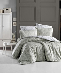 Постельное белье из ранфорса KARVEN N022 ZENA GREEN 50х70 (1шт), 70х70 (1шт) 1,5-спальное