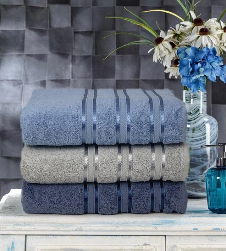 Набор полотенец махровых хлопковых KARVEN MICRO DELUX HS1010 V4 50х90 (3шт)