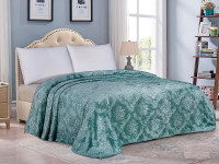 Плед однотонный из микрофибры с тиснением АЛЬВИТЕК ВЕНЕЦИЯ 180/168-pv 180х200