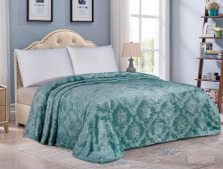 Плед однотонный из микрофибры с тиснением АЛЬВИТЕК ВЕНЕЦИЯ 180/168-pv 180х200