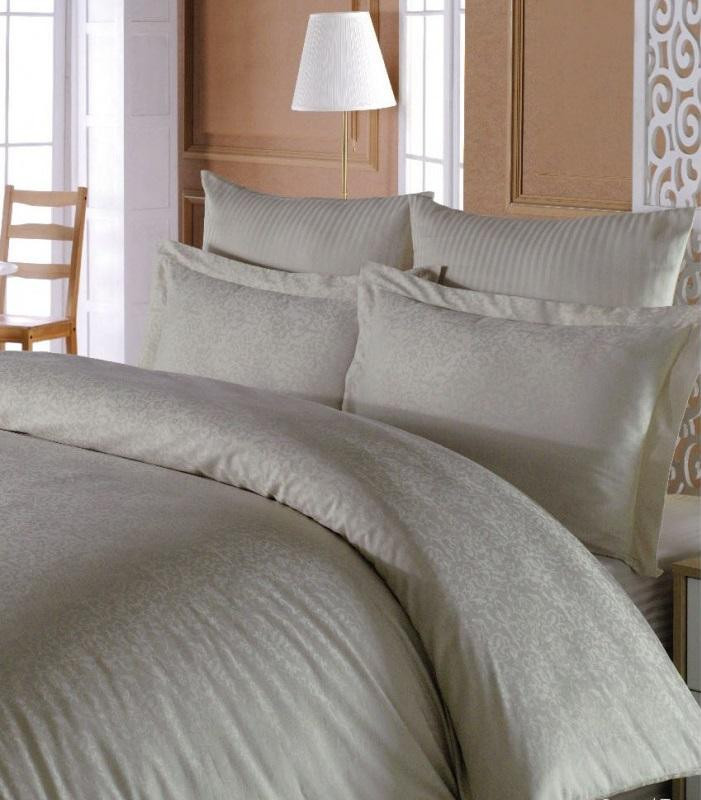 Постельное белье из хлопкового жаккарда KARVEN N302 SARMASIK STONE 50х70 (2шт), 70х70 (2шт) семейное