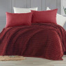 Плед из полиэстера KARVEN SUPER SOFT P943 BENZIA бордовый 160х220