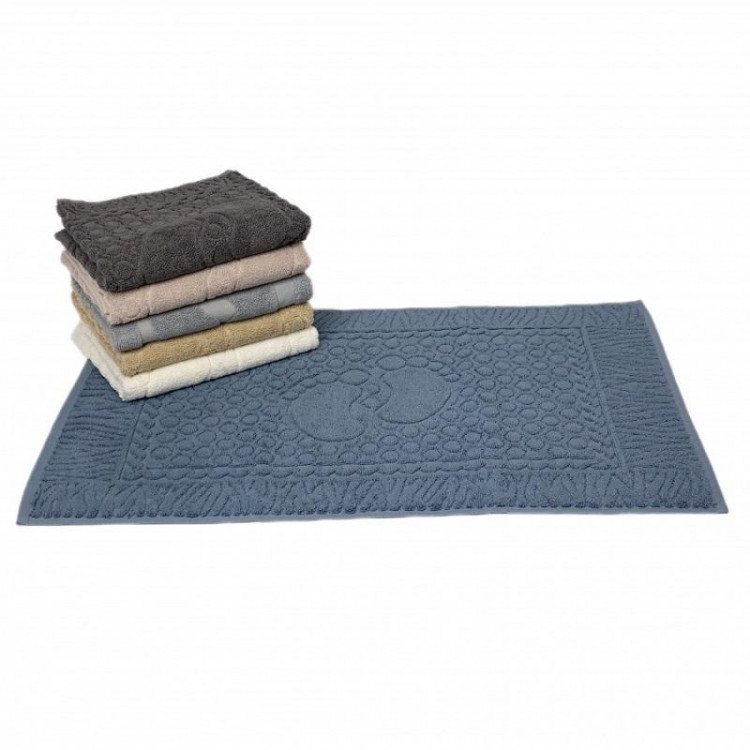 Набор полотенец для ног махровых хлопковых KARVEN VIP COTTON H3259 TASLI 55х80 (6шт)