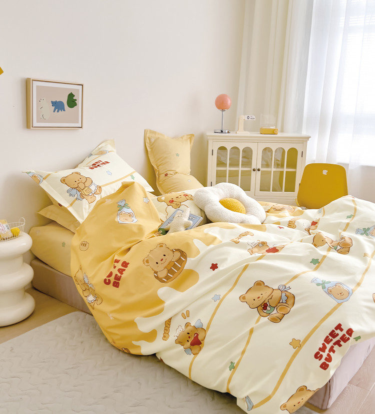 Постельное белье из твил-сатина TANGO сладкий мишка 50х70 (1шт), 70х70 (1шт) 1,5-спальное