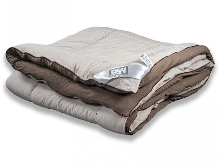 Одеяло стеганое АЛЬВИТЕК FLUFFY DREAM ОЖЛ-О-22 мокко-бежевое 200x220 легкое