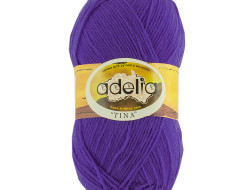 Пряжа ADELIA TINA №037 фиолетовая 100% акрил, 5 шт х 100 гр, 308 м +/- 10 м