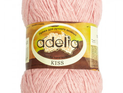 Пряжа ADELIA KISS №20 светло-грязно-розовая 100% полиэстер, 10 шт х 50 гр, 145 м +/- 7 м