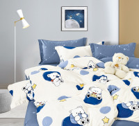 Постельное белье из сатина TANGO умка 70х70 (2шт) 1,5-спальное