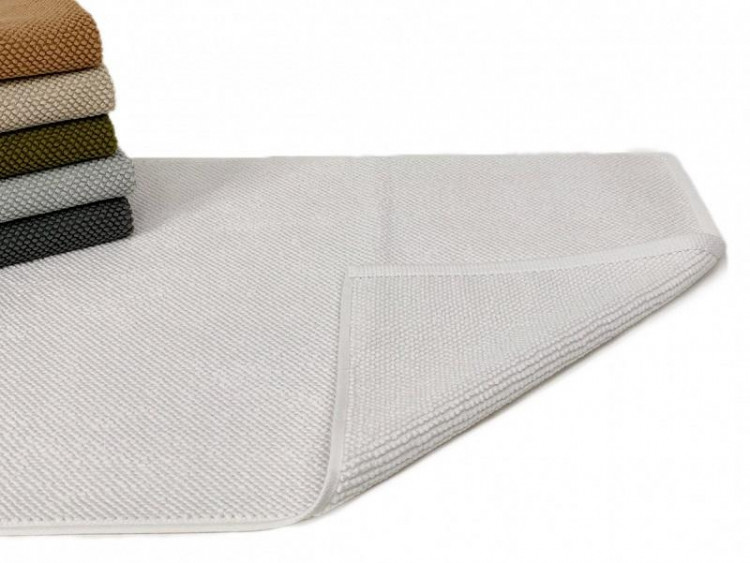 Коврик для ног махровый хлопковый KARVEN KV433 GUR-582 beyaz 50х80