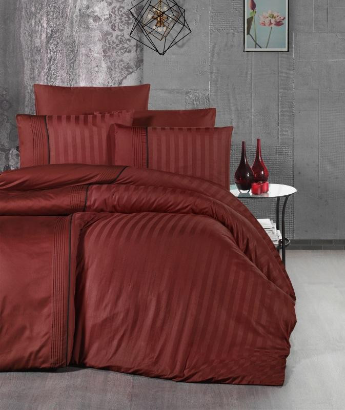 Постельное белье из сатина де люкс KARVEN N044 MODALIFE CINNAMON 50х70 (2шт), 70х70 (2шт) евро