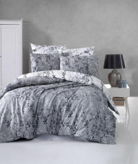 Постельное белье из ранфорса KARVEN N031 ZENA GREY 50х70 (2шт), 70х70 (2шт) семейное