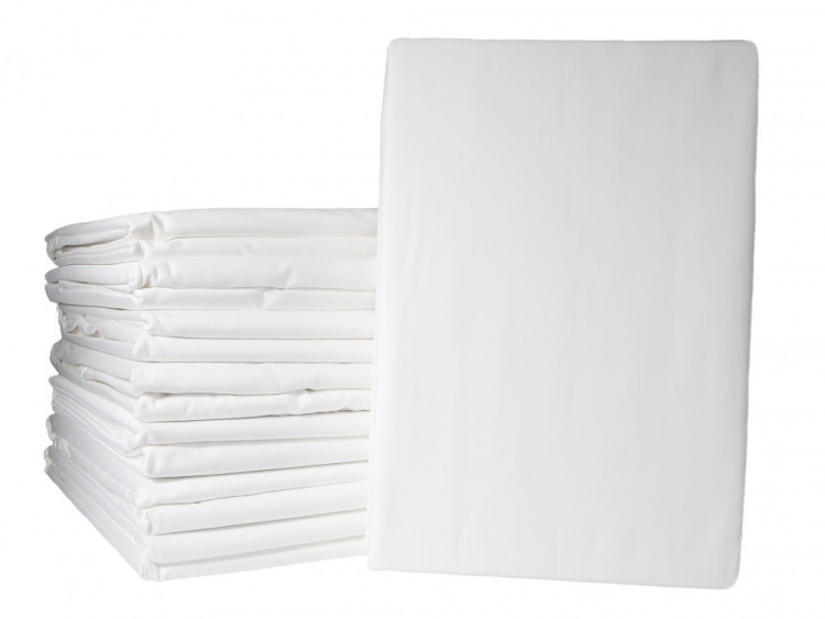 Простыня из сатина люкс ASABELLA 595-1P 275х280 белая