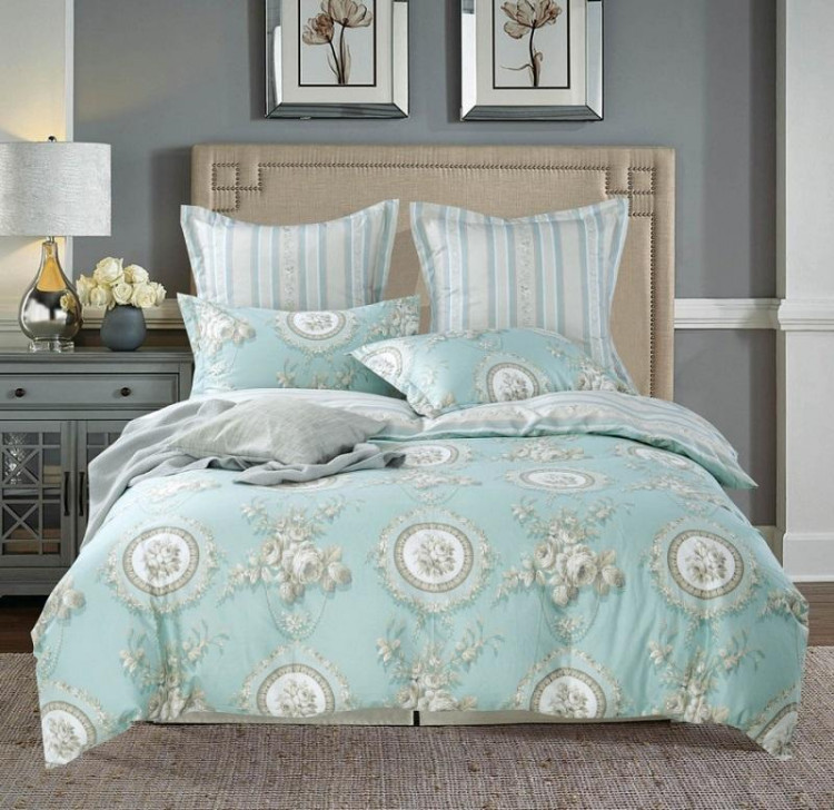 Постельное белье из печатного сатина SAILID B-199-3 евро