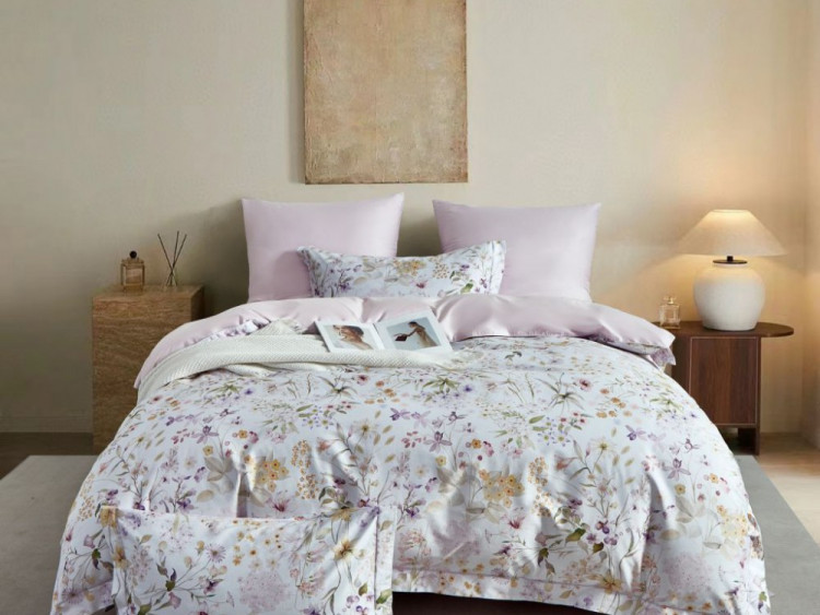 Постельное белье из египетского хлопка Premium ASABELLA 2198-6 50х70 (2шт) и 70х70 (2шт) евро