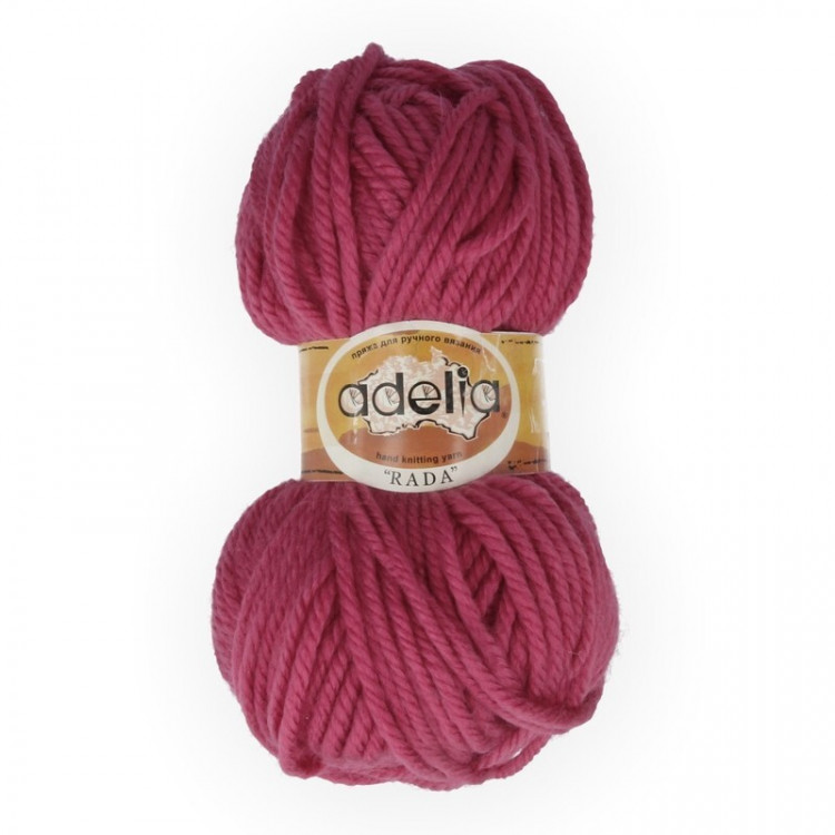 Пряжа ADELIA RADA №060 темно-розовая 100% акрил, 10 шт х 100 гр, 80 м +/- 4 м