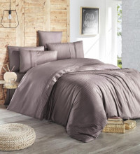 Постельное белье из DELUXE ранфорса KARVEN N030 GALA LEYLAK 50х70 (2шт), 70х70 (2шт) семейное