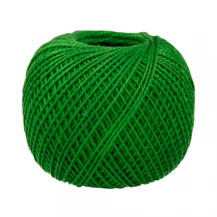 Пряжа СПБ ИРИС №3910 зеленая 100% мерсеризованный хлопок 20 шт х 25 гр, 150 м
