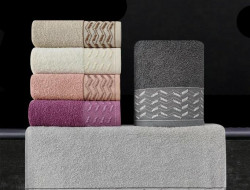Набор полотенец махровых хлопковых KARVEN H2242 LUCA 50х90 (6шт)
