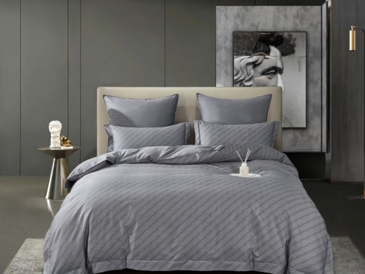 Постельное белье из египетского хлопка Premium ASABELLA Иллюзия 50х70 (2шт) и 70х70 (2шт) евро