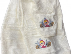 Набор детских полотенец LOVIN HOME МАША И МЕДВЕДЬ БЕЛКА И ЗАЯЦ 30х50 (1шт), 50х90 (1шт), 70х140 (1шт)