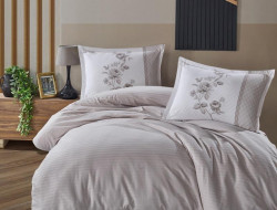 Постельное белье из DELUXE ранфорса KARVEN N030 SUAVE GREY V-6 50х70 (2шт), 70х70 (2шт) семейное