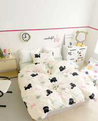 Постельное белье из твил-сатина TANGO хеппи крема 50х70 (2шт) 2-спальное