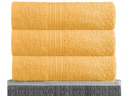 Полотенце махровое BAYRAMALY желтое 70х140