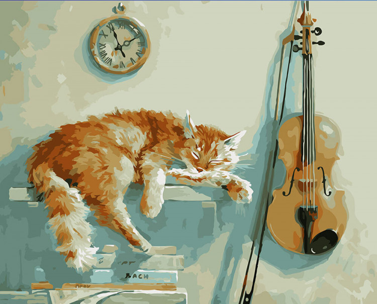 Набор для раскрашивания по номерам ФРЕЯ PNB/R1 №76 Без пяти минут два 50х40 см